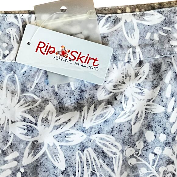 NWT RipSkirt Hawaii Wrap Skirt Eden Sand Gray Floral Length 2 Women's XL - Picture 2 of 9